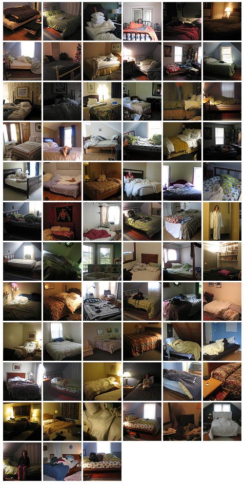 [all the guestrooms I stayed in, in 2008]
